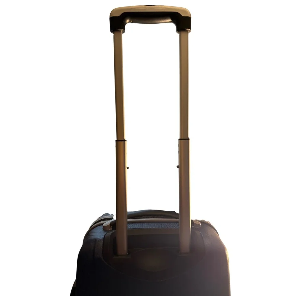 Denco NFL Chicago Bears Navy Blue Hardside Spinner Carry On Luggage Suitcase